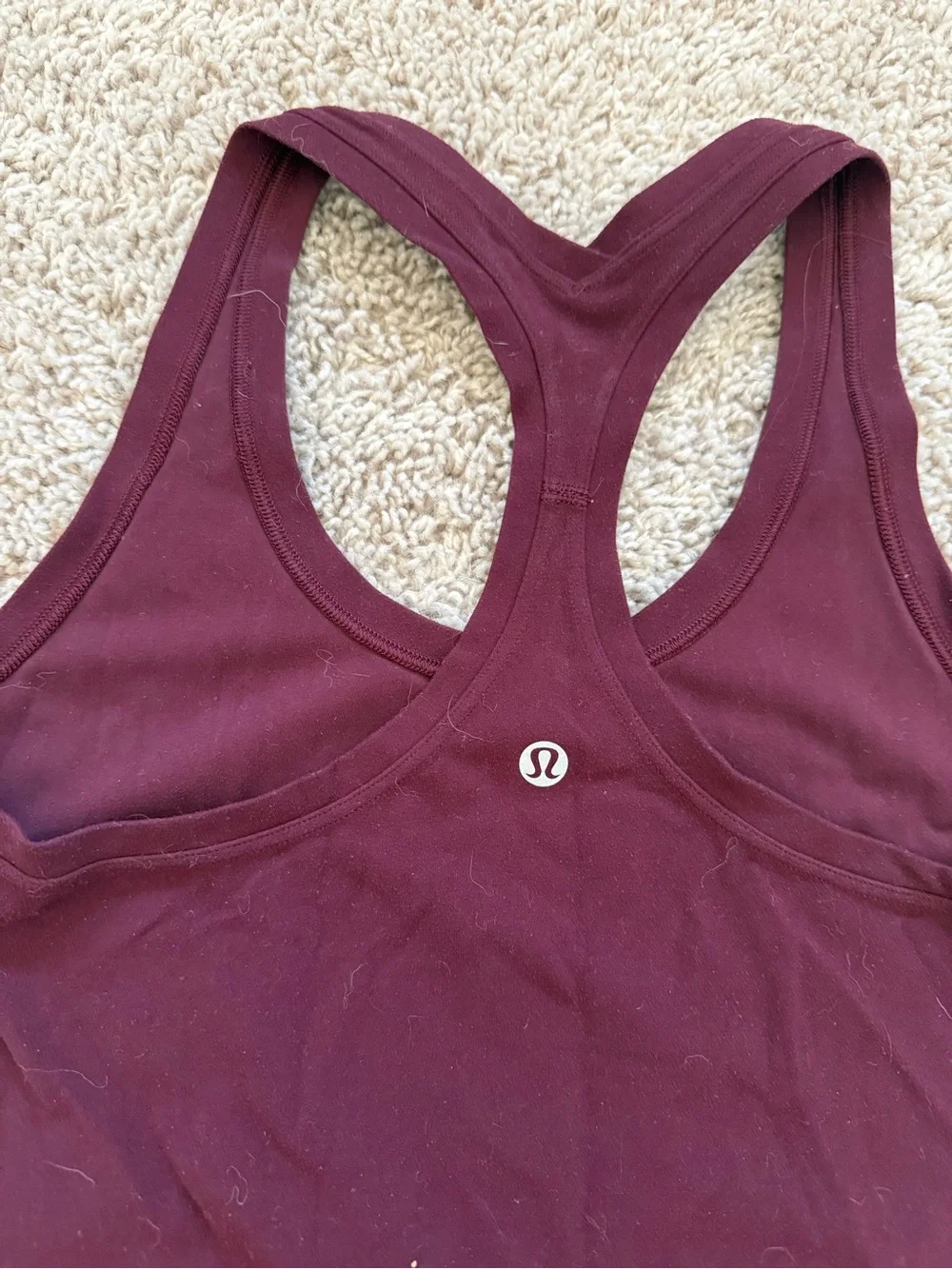 lululemon athletica Women's Maroon Racerback Tank Top